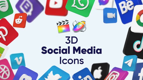  14 iconos y paquetes de medios sociales de Final Cut Pro para editores